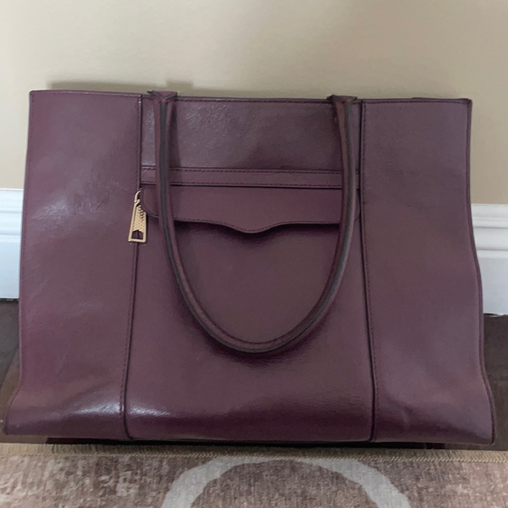 Rebecca Minkoff Burgundy leather M.A.B. Tote